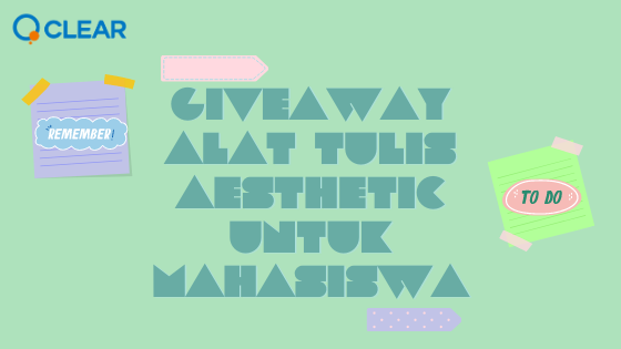 Giveaway Alat Tulis Aesthetic untuk Mahasiswa