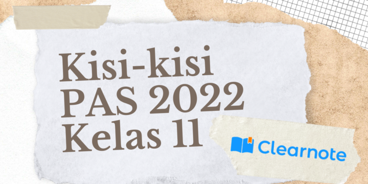 Kisi-kisi PAS 2022 Kelas 11